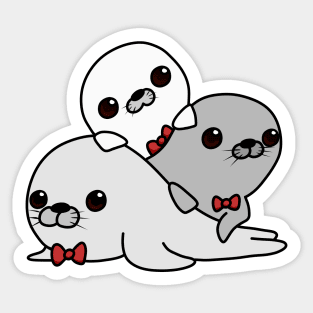 The Three Seal Amigos Sticker